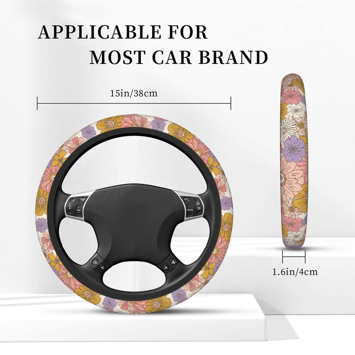 Thickened Elastic Car Steering Wheel Cover