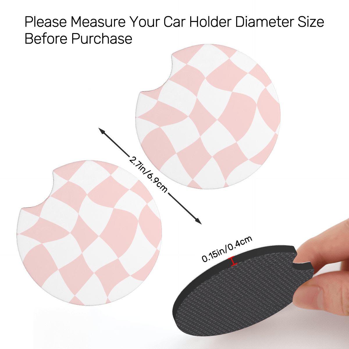 Neoprene Car Coasters 2 pcs