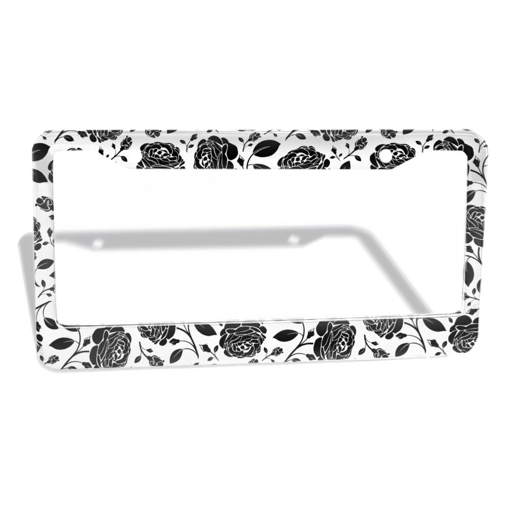 2-Hole Round License Plate Frames 2 pcs