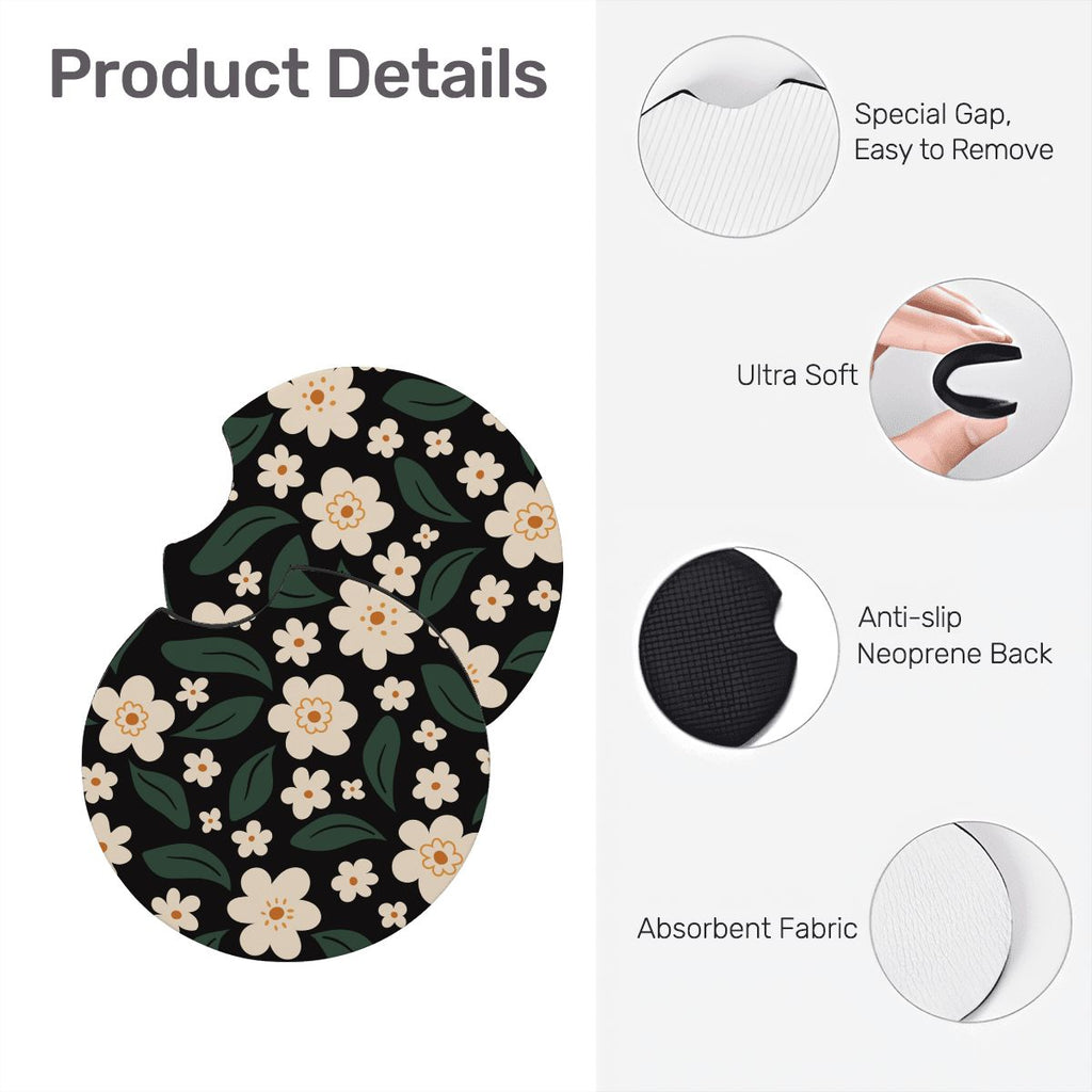 Neoprene Car Coasters 2 pcs
