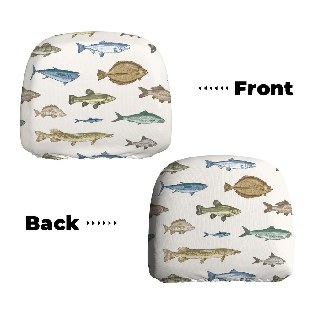 Car Headrest Cover 2pcs