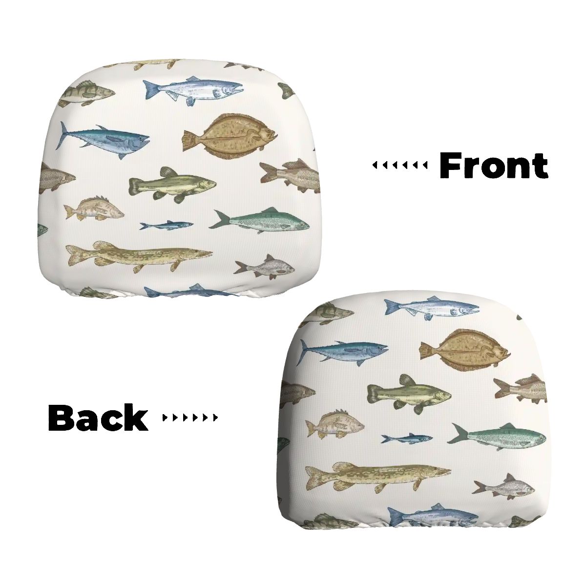 Car Headrest Cover 2pcs