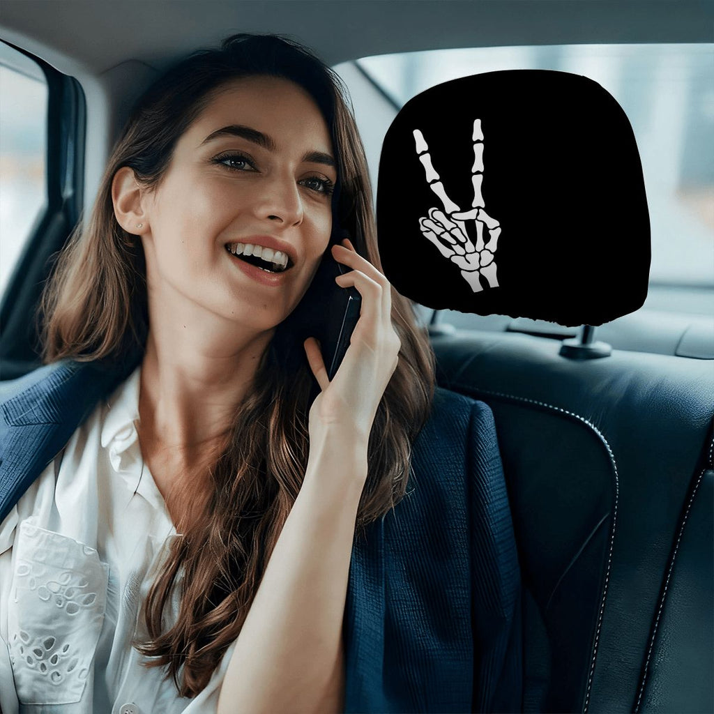Car Headrest Cover 2pcs
