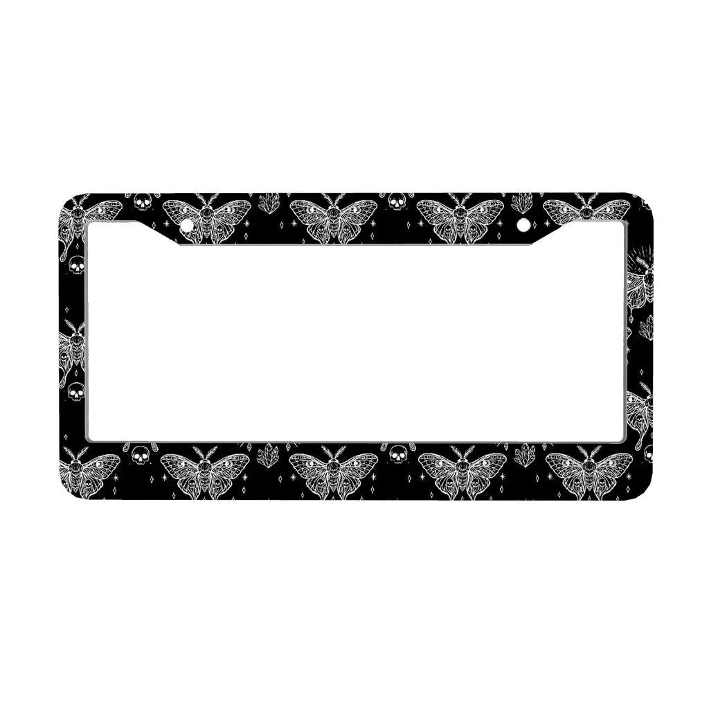 2-Hole Round License Plate Frames 2 pcs