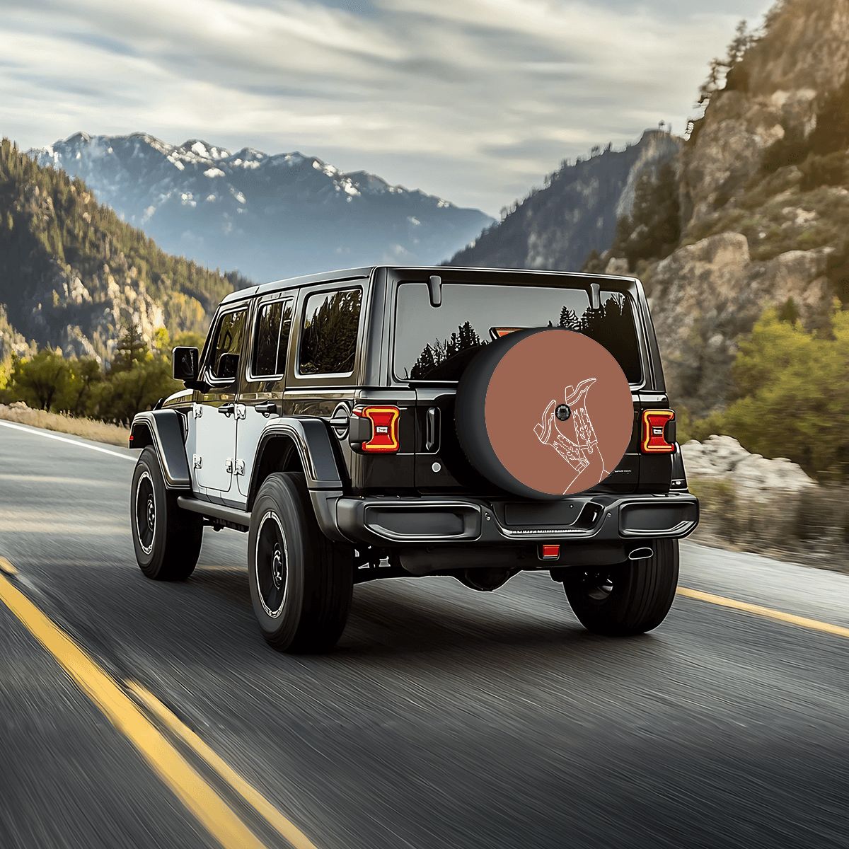 Spare Tire Cover with Camera Hole