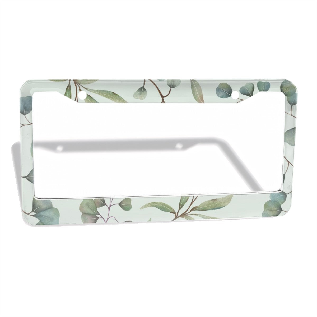 2-Hole Round License Plate Frames 2 pcs