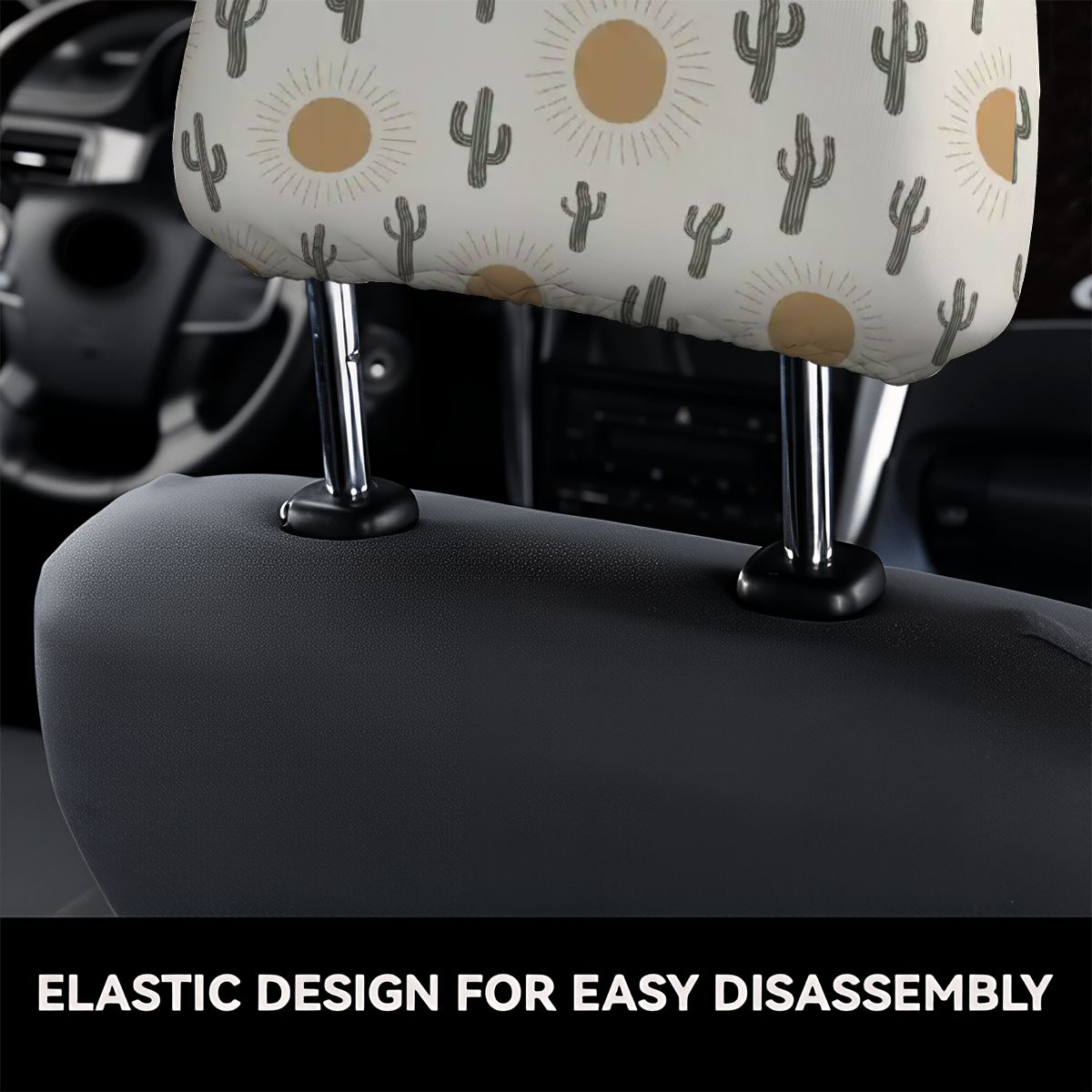 Car Headrest Cover 2pcs