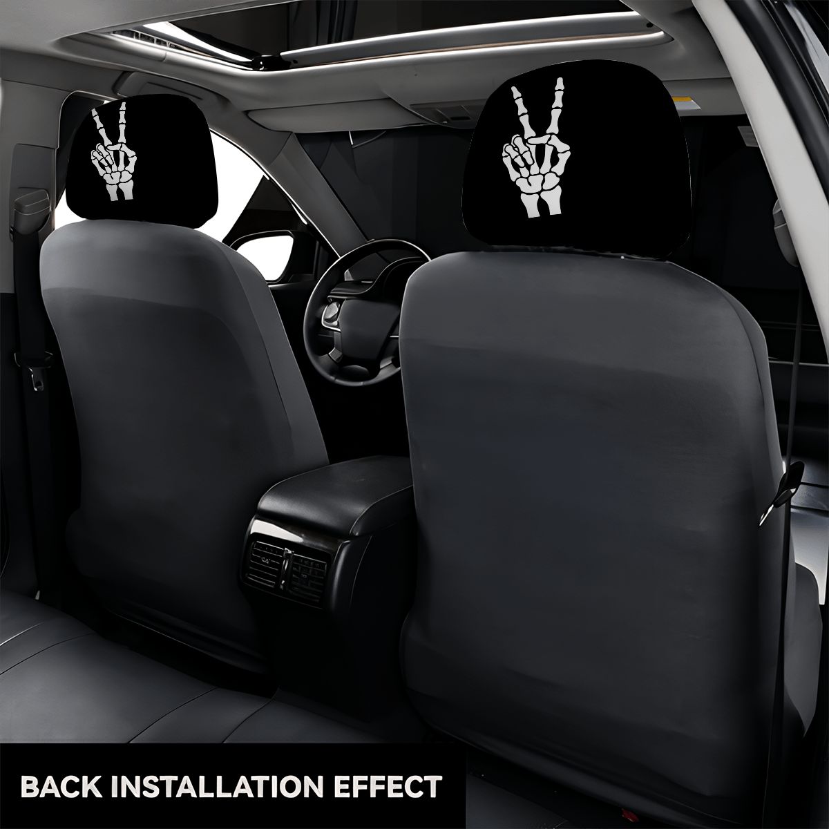Car Headrest Cover 2pcs