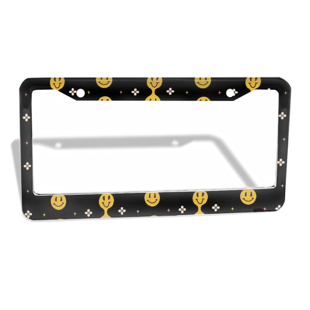 2-Hole Round License Plate Frames 2 pcs