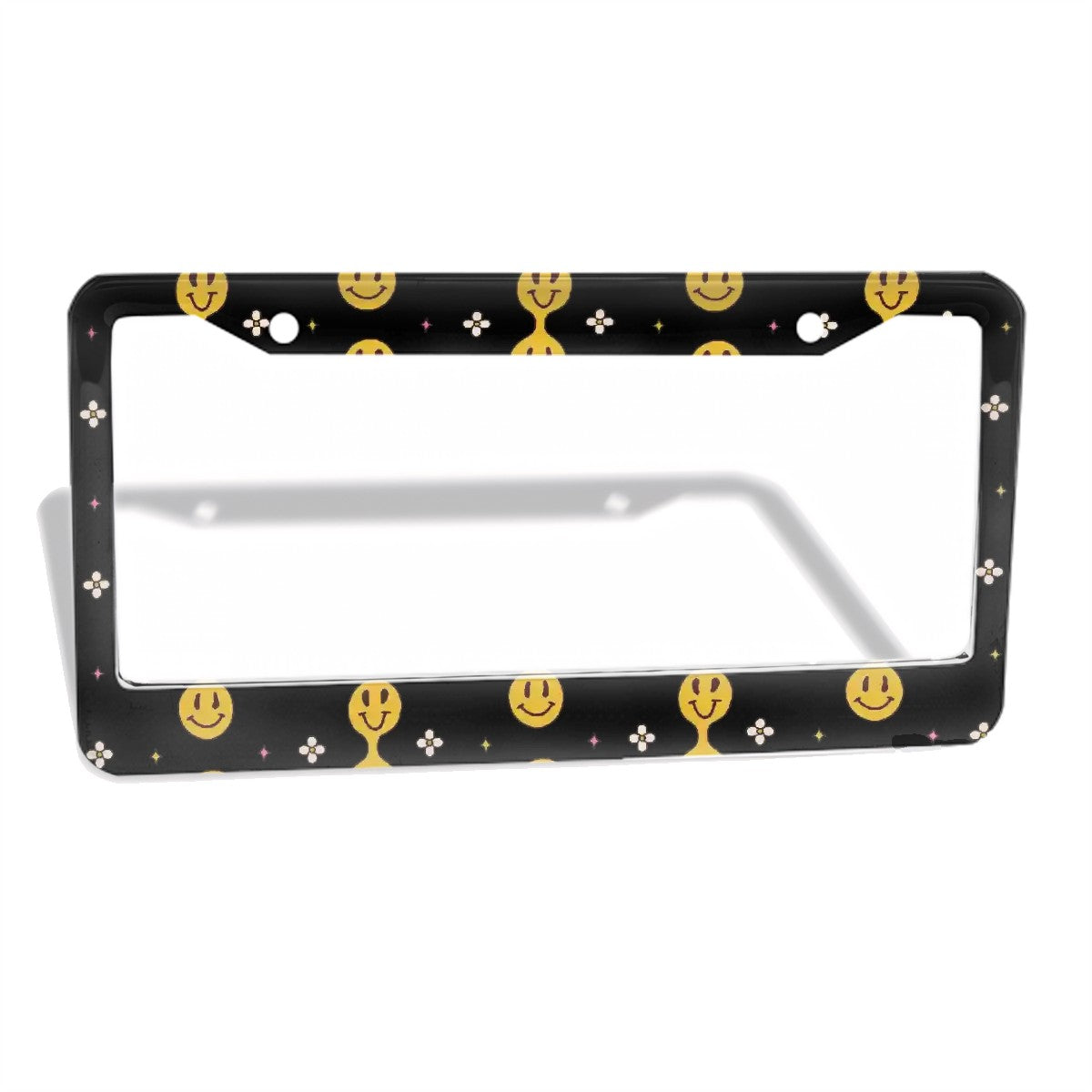 2-Hole Round License Plate Frames 2 pcs