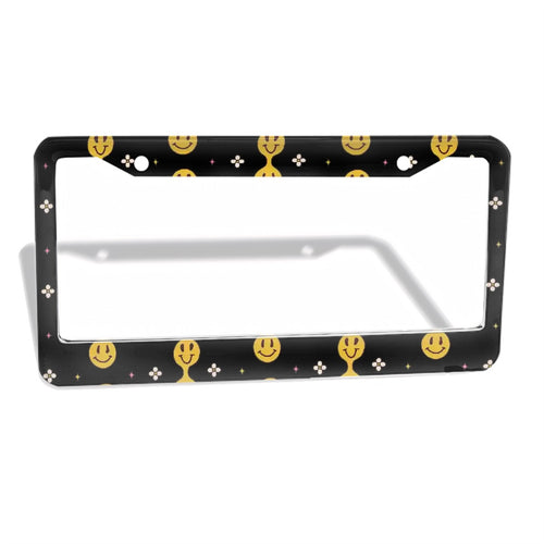 2-Hole Round License Plate Frames 2 pcs