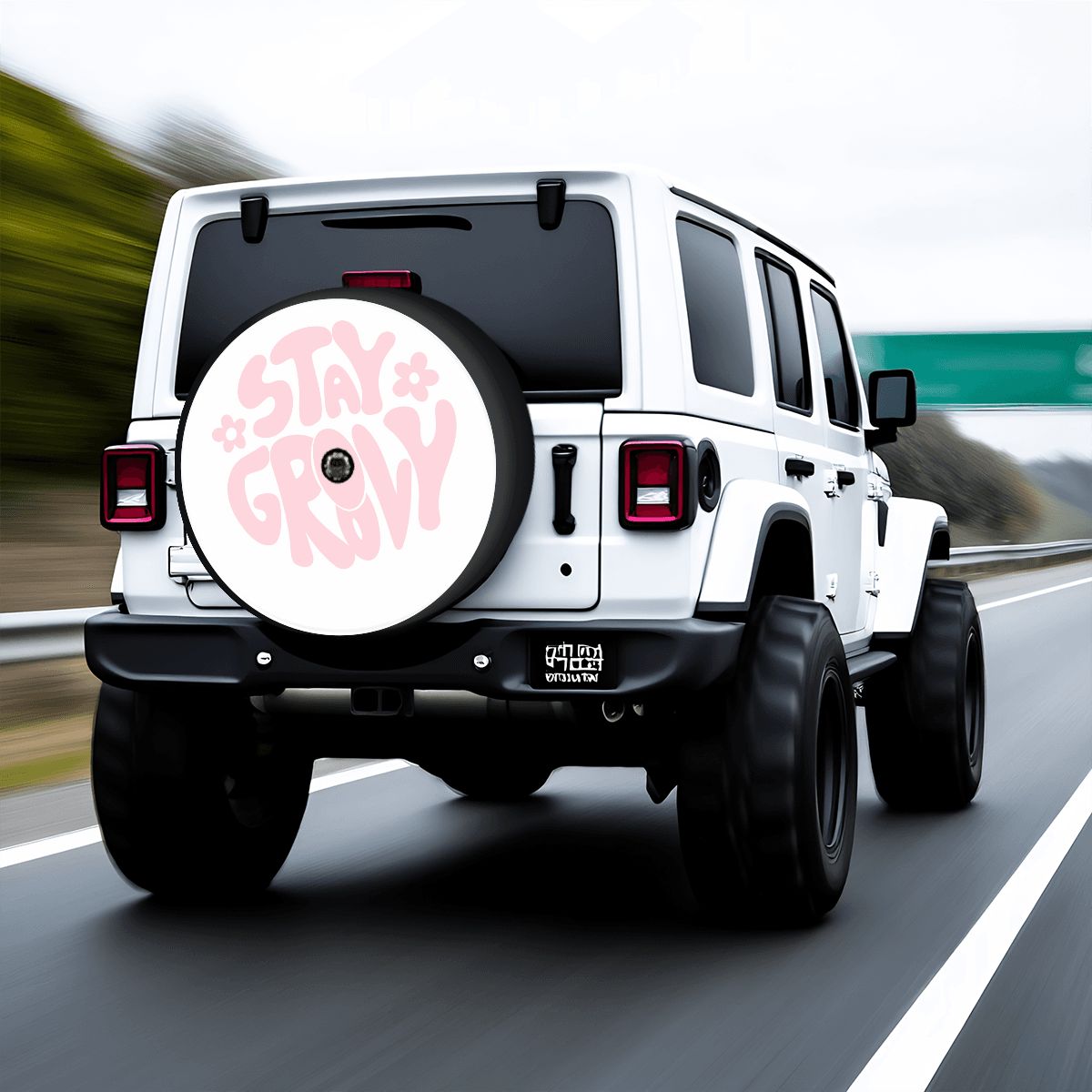 Spare Tire Cover with Camera Hole