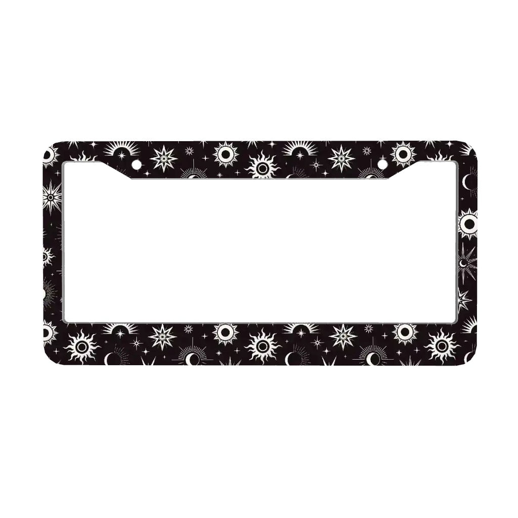 2-Hole Round License Plate Frames 2 pcs