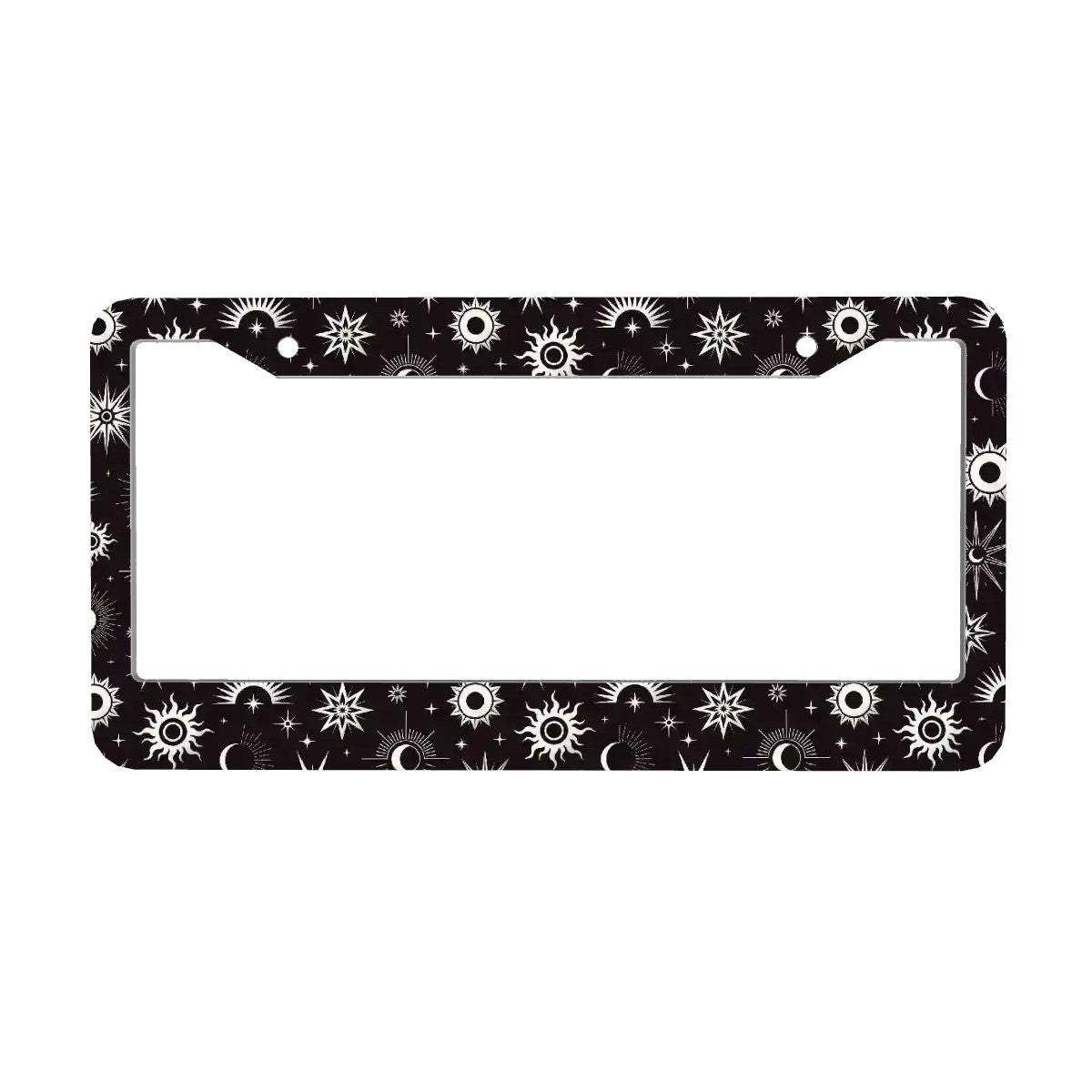 2-Hole Round License Plate Frames 2 pcs