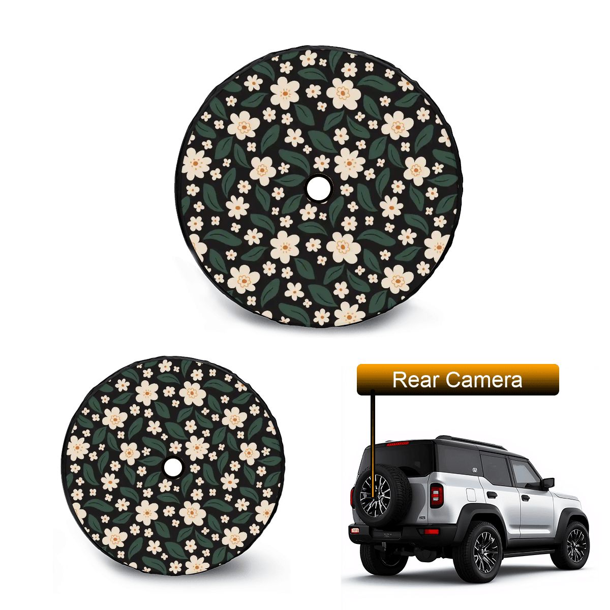 Spare Tire Cover with Camera Hole