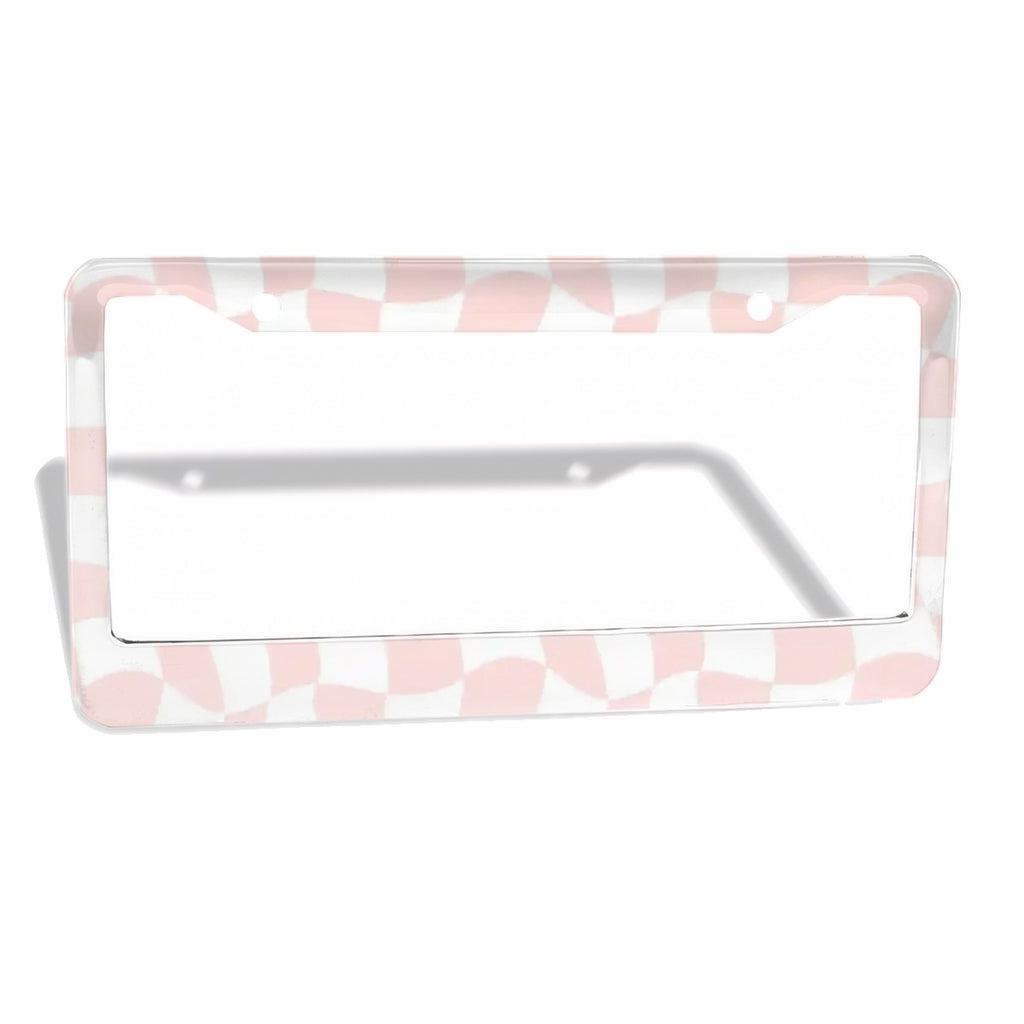 2-Hole Round License Plate Frames 2 pcs