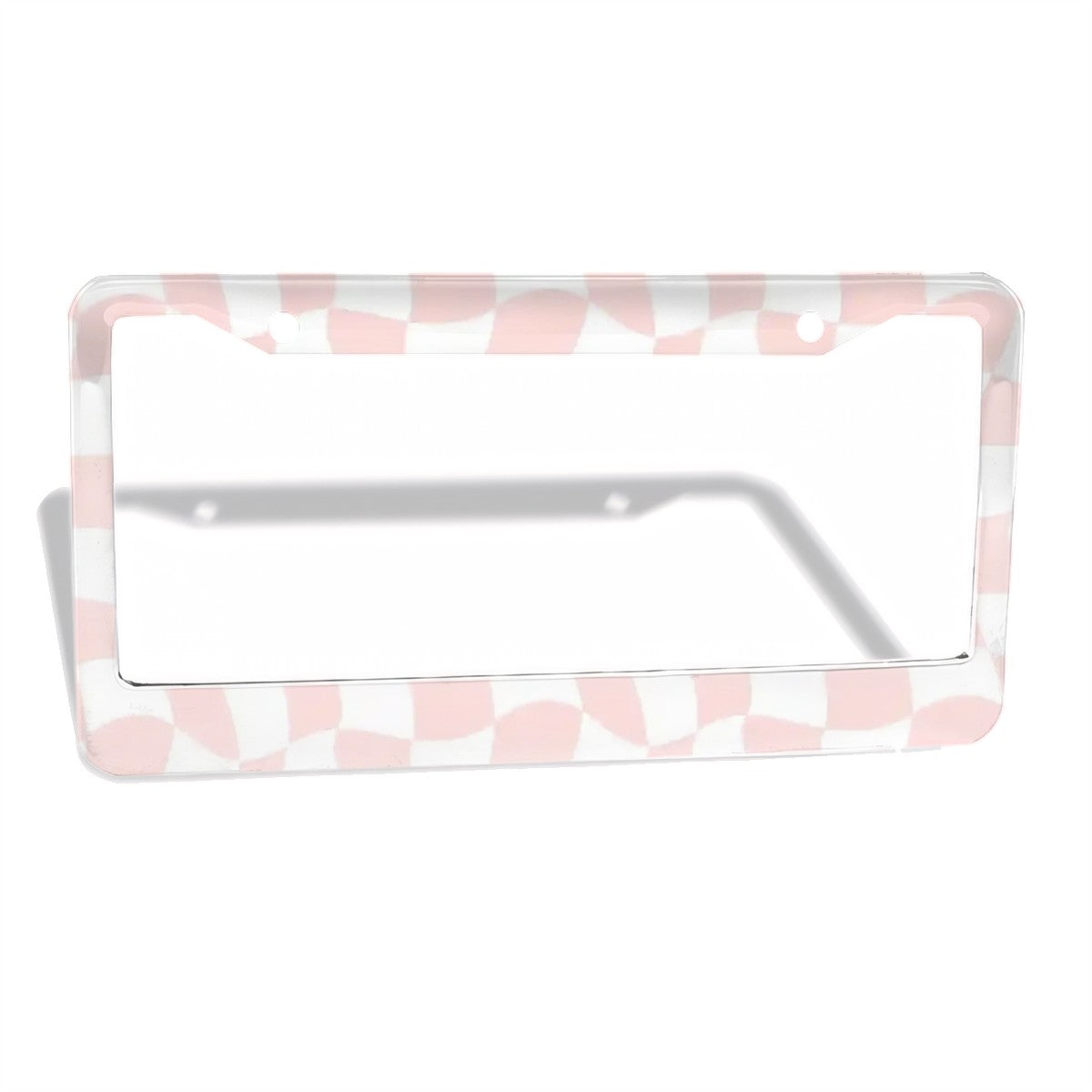 2-Hole Round License Plate Frames 2 pcs