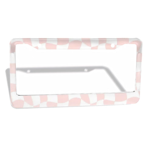 2-Hole Round License Plate Frames 2 pcs
