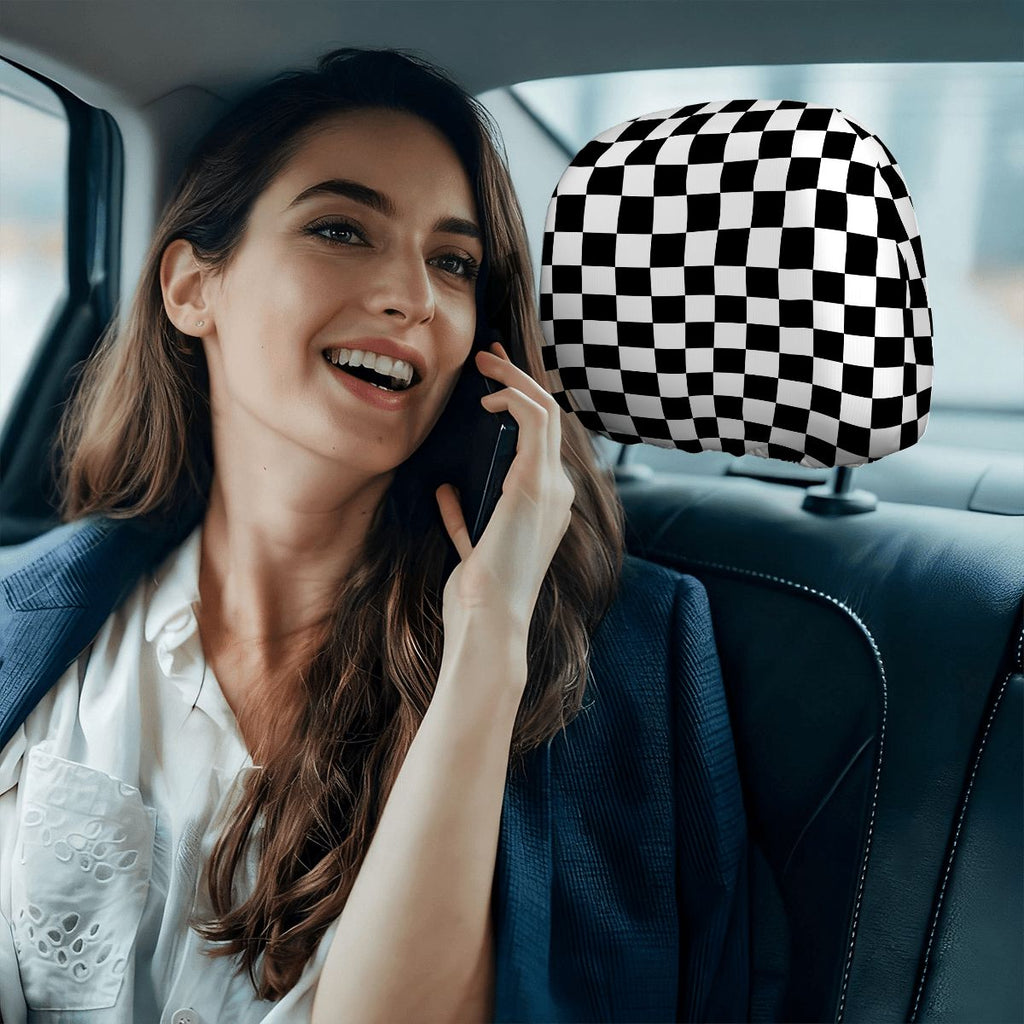 Car Headrest Cover 2pcs
