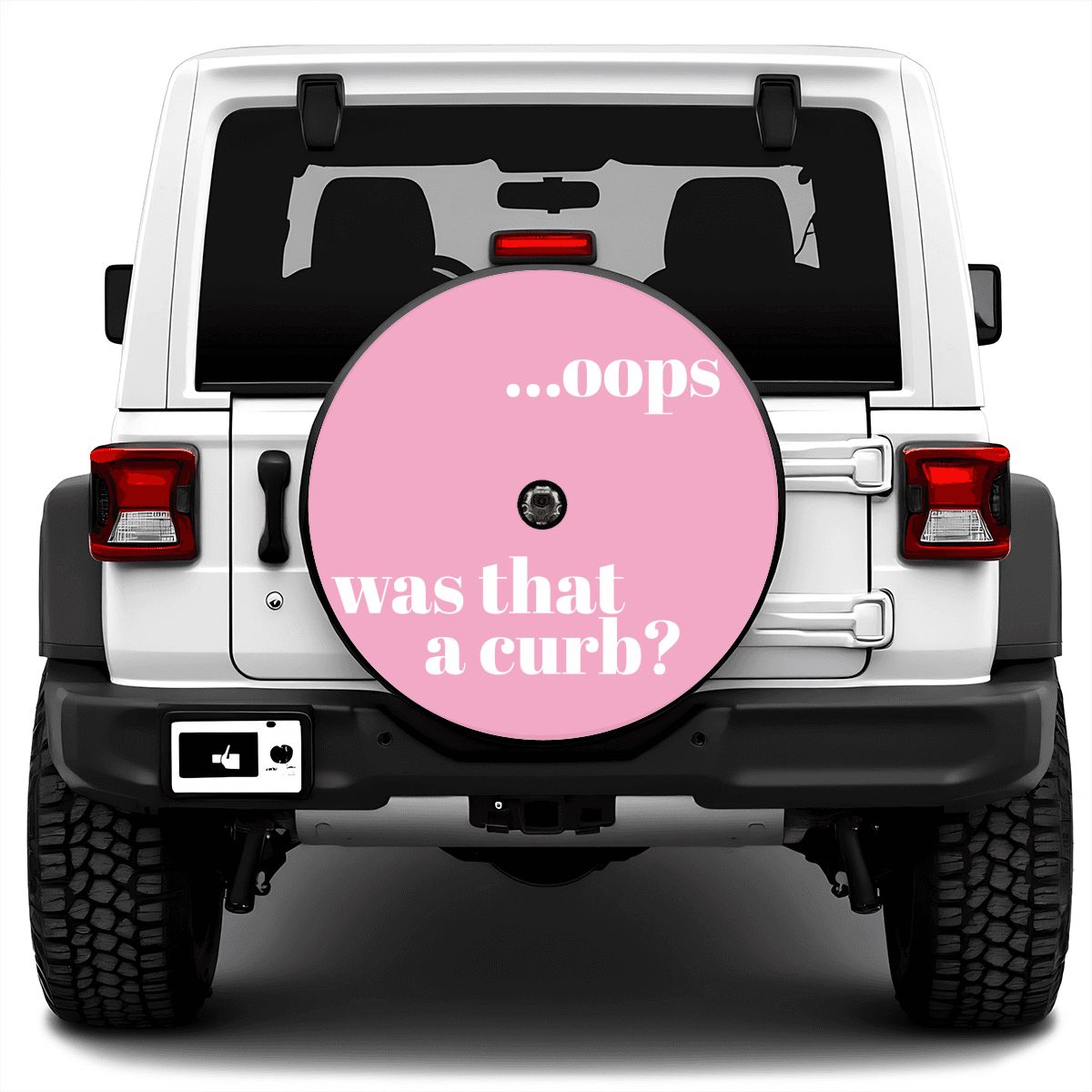 Spare Tire Cover with Camera Hole