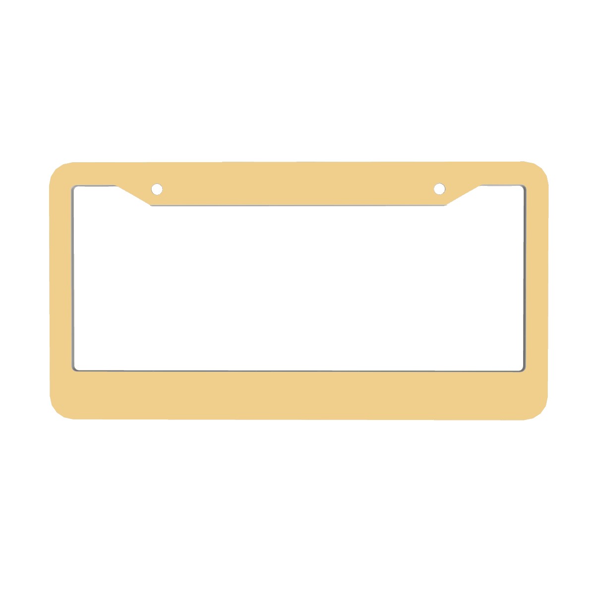2-Hole Round License Plate Frames 2 pcs