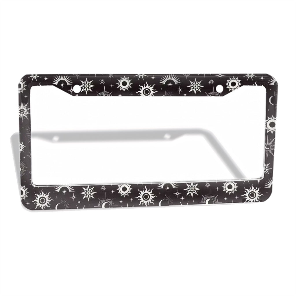 2-Hole Round License Plate Frames 2 pcs