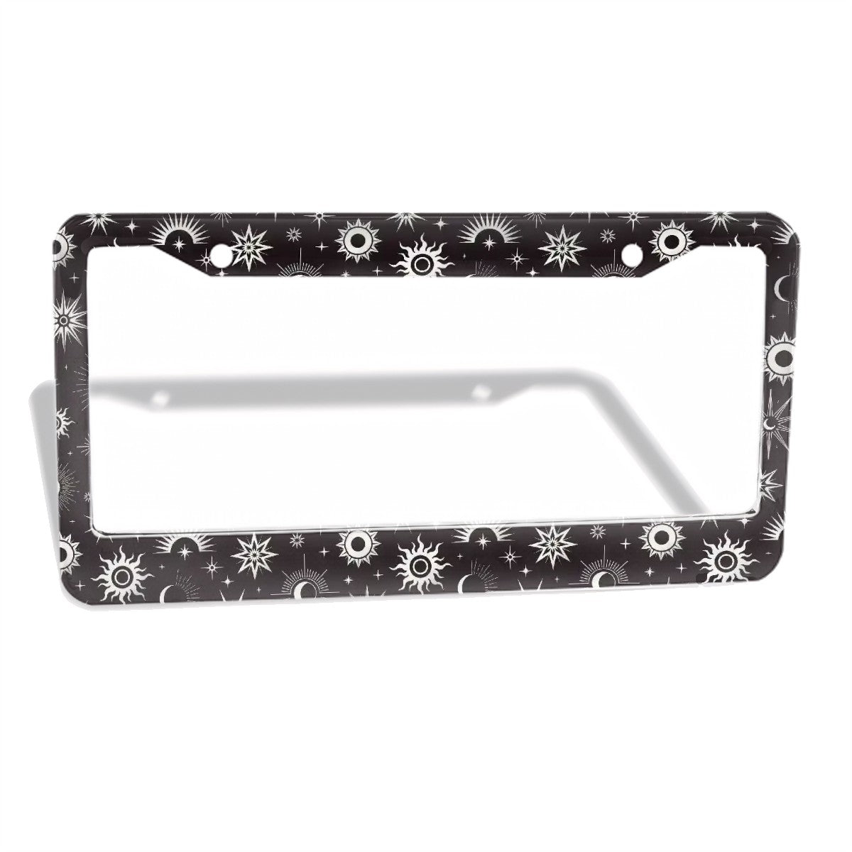 2-Hole Round License Plate Frames 2 pcs