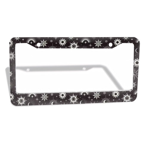 2-Hole Round License Plate Frames 2 pcs
