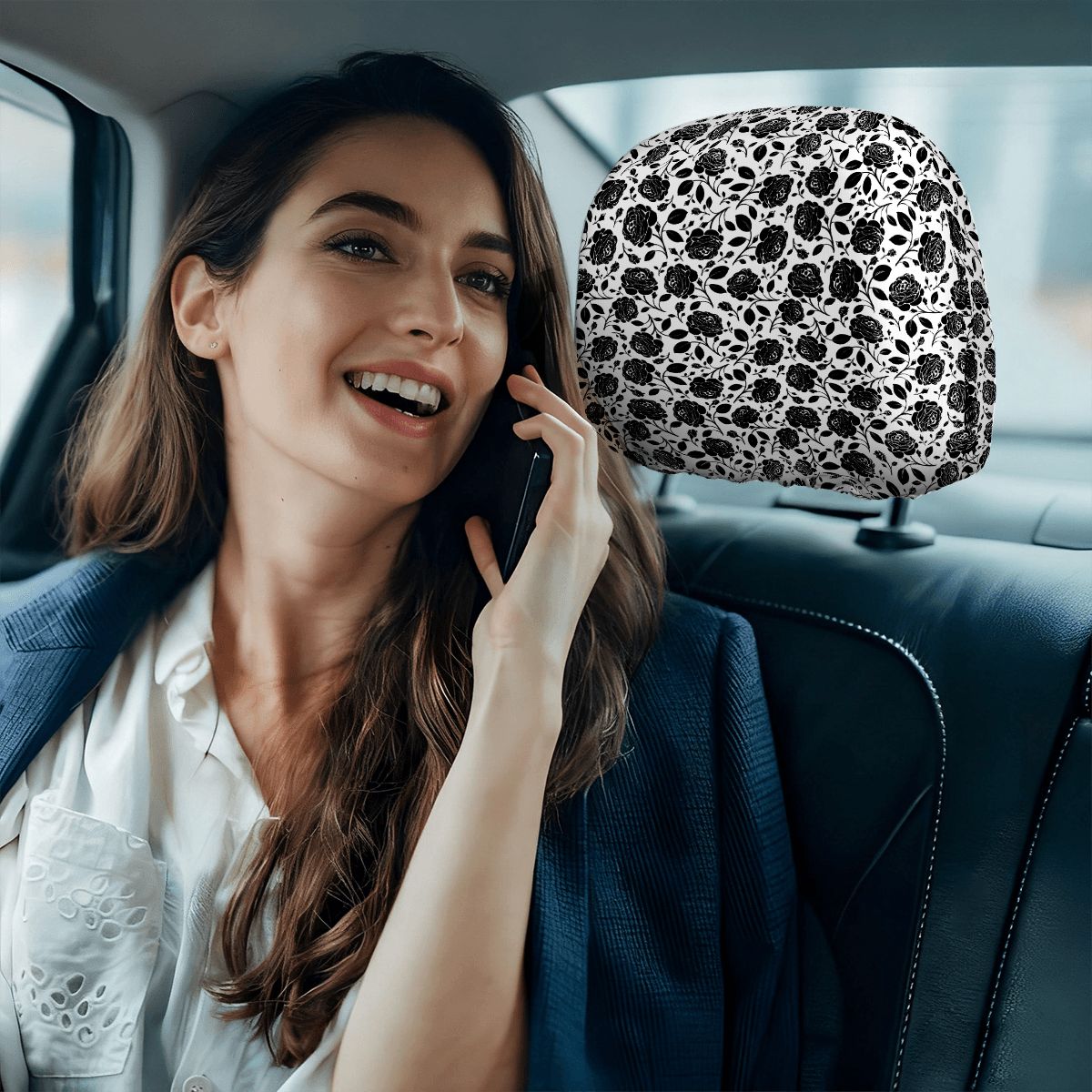 Car Headrest Cover 2pcs