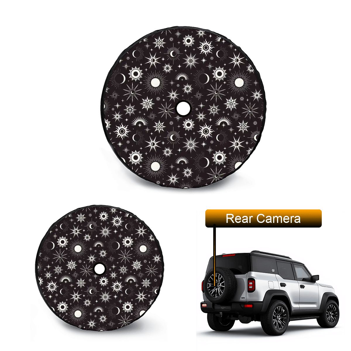 Spare Tire Cover with Camera Hole