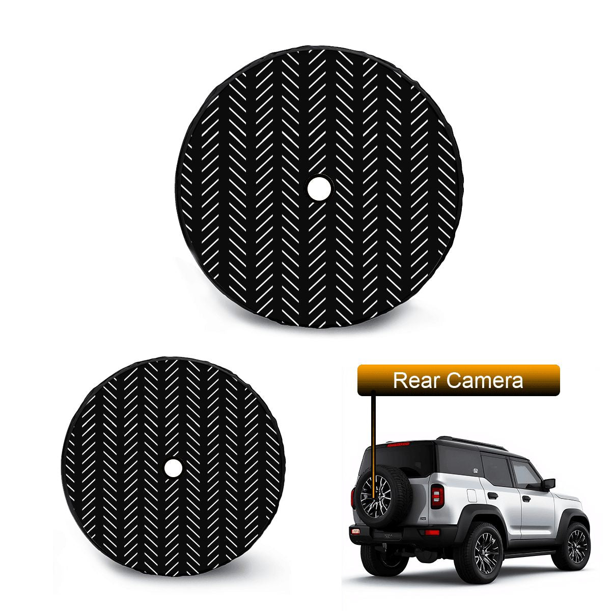 Spare Tire Cover with Camera Hole