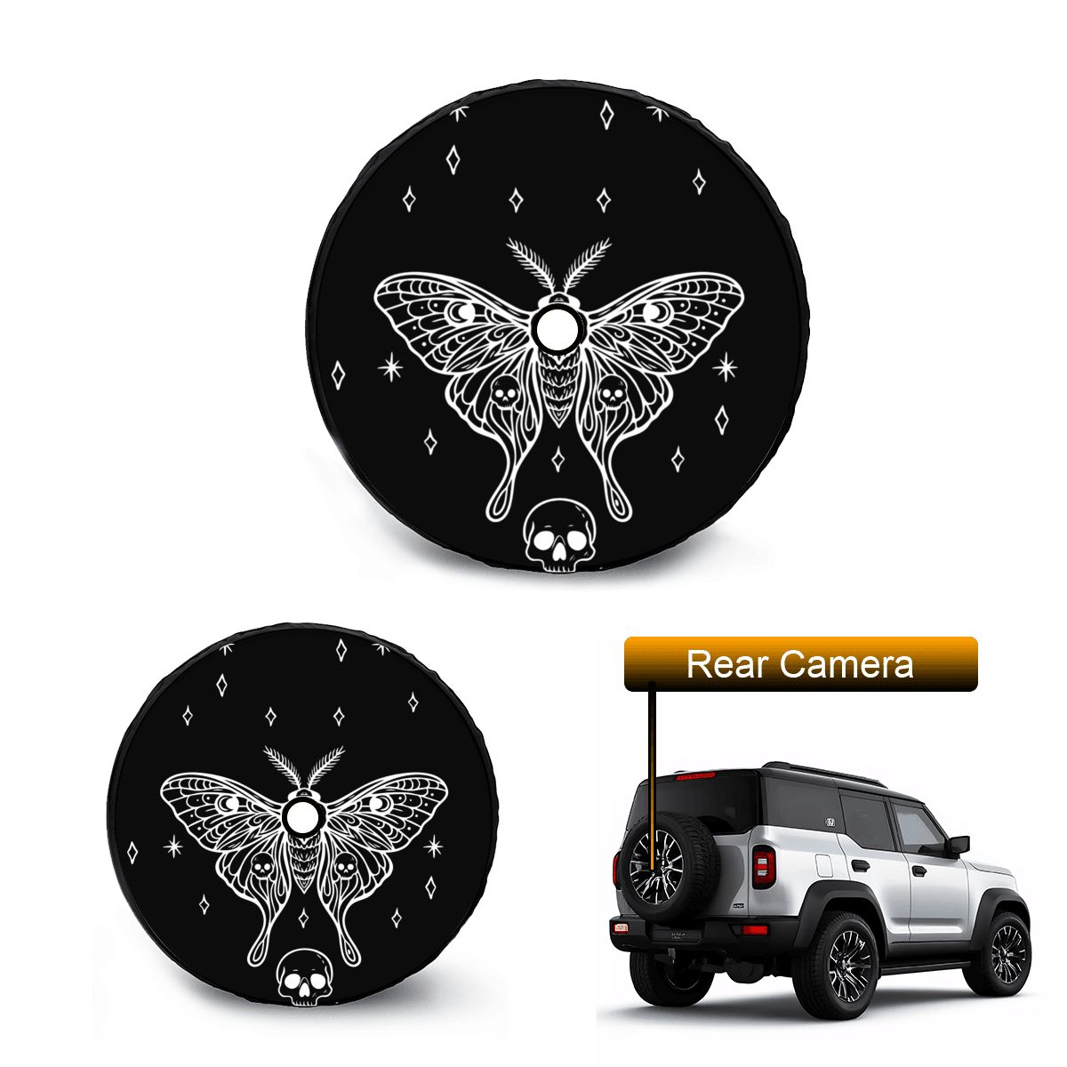 Spare Tire Cover with Camera Hole
