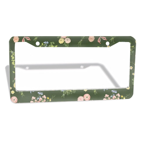 2-Hole Round License Plate Frames 2 pcs