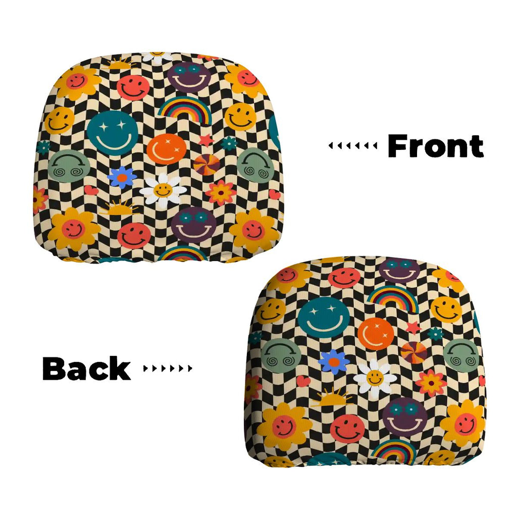 Car Headrest Cover 2pcs