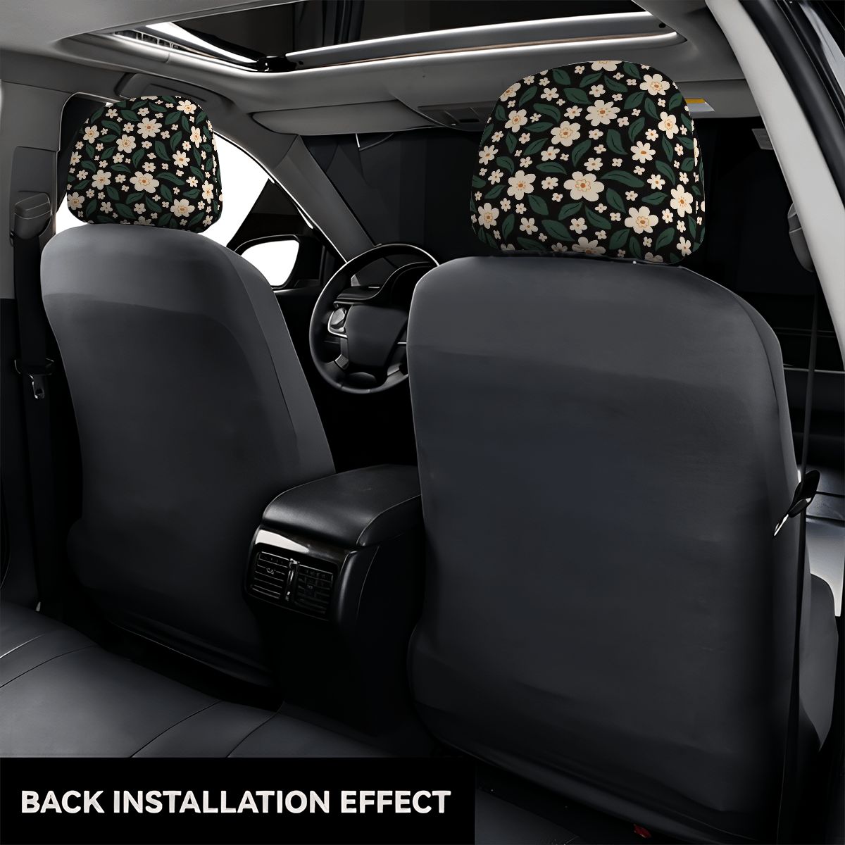 Car Headrest Cover 2pcs