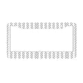 2-Hole Round License Plate Frames 2 pcs