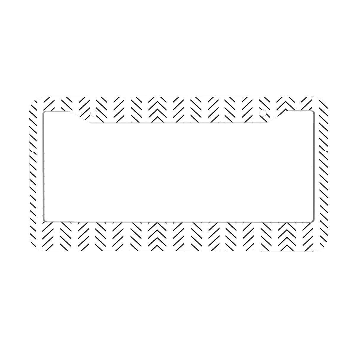 2-Hole Round License Plate Frames 2 pcs