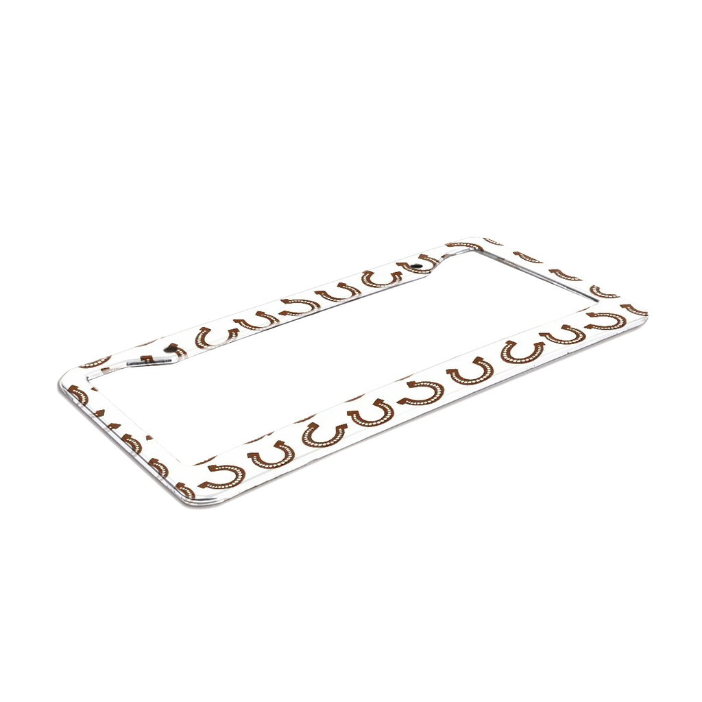 2-Hole Round License Plate Frames 2 pcs