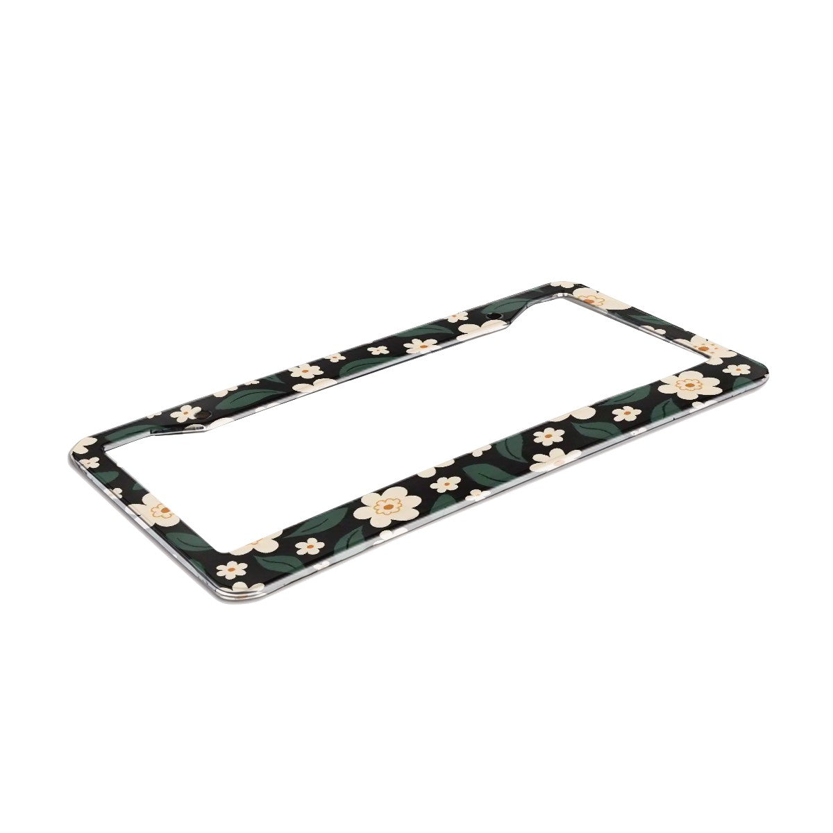 2-Hole Round License Plate Frames 2 pcs