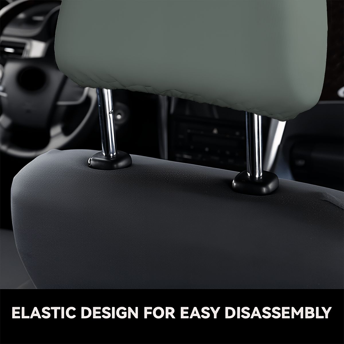 Car Headrest Cover 2pcs