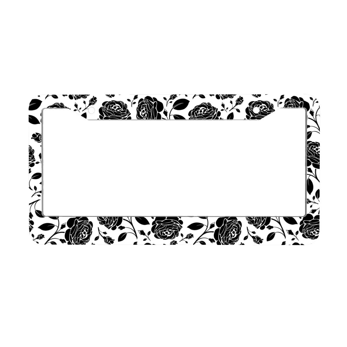 2-Hole Round License Plate Frames 2 pcs
