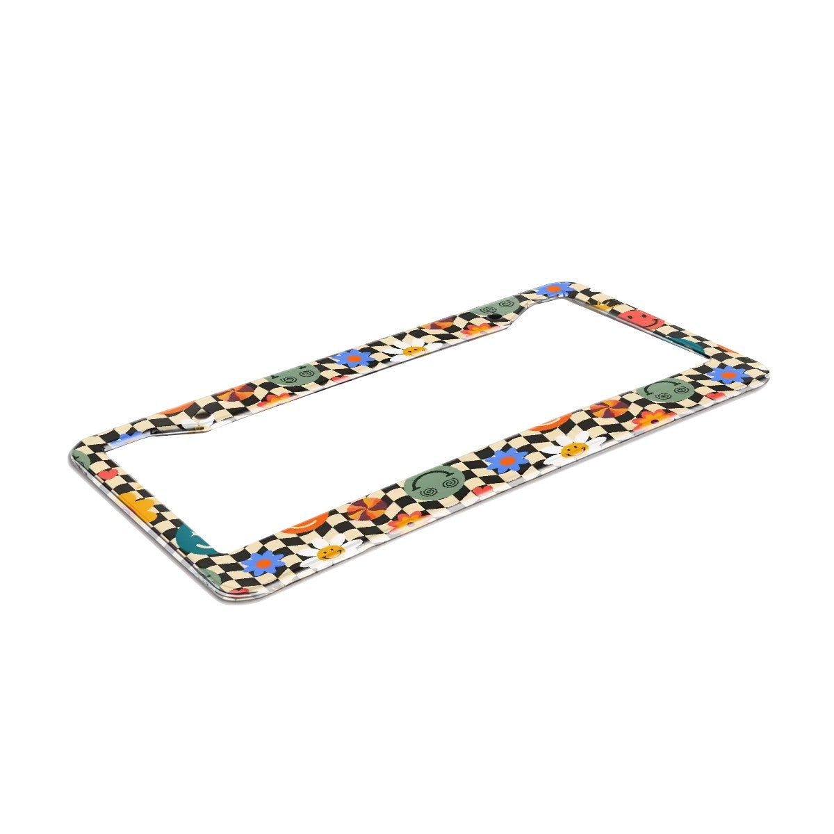 2-Hole Round License Plate Frames 2 pcs