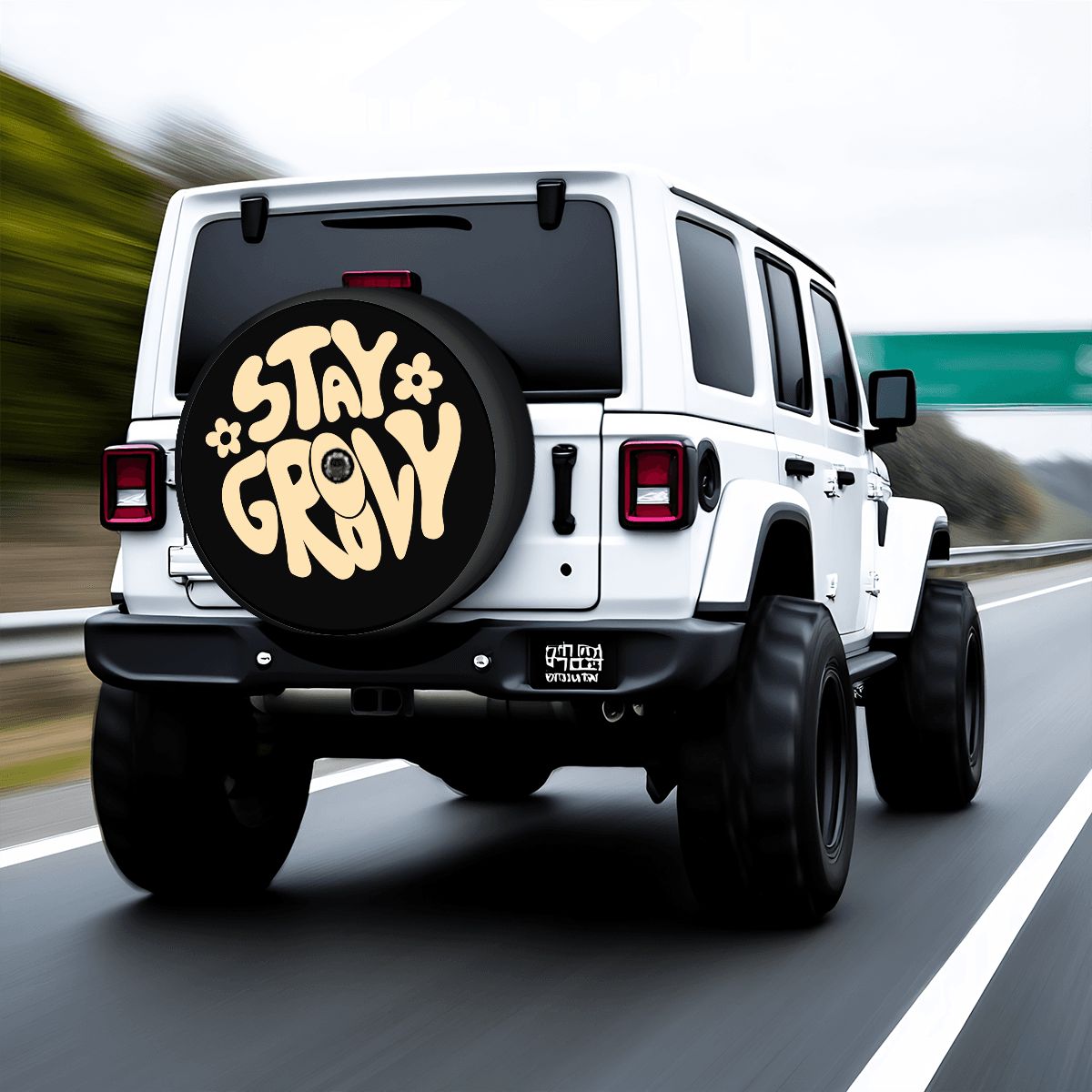 Spare Tire Cover with Camera Hole