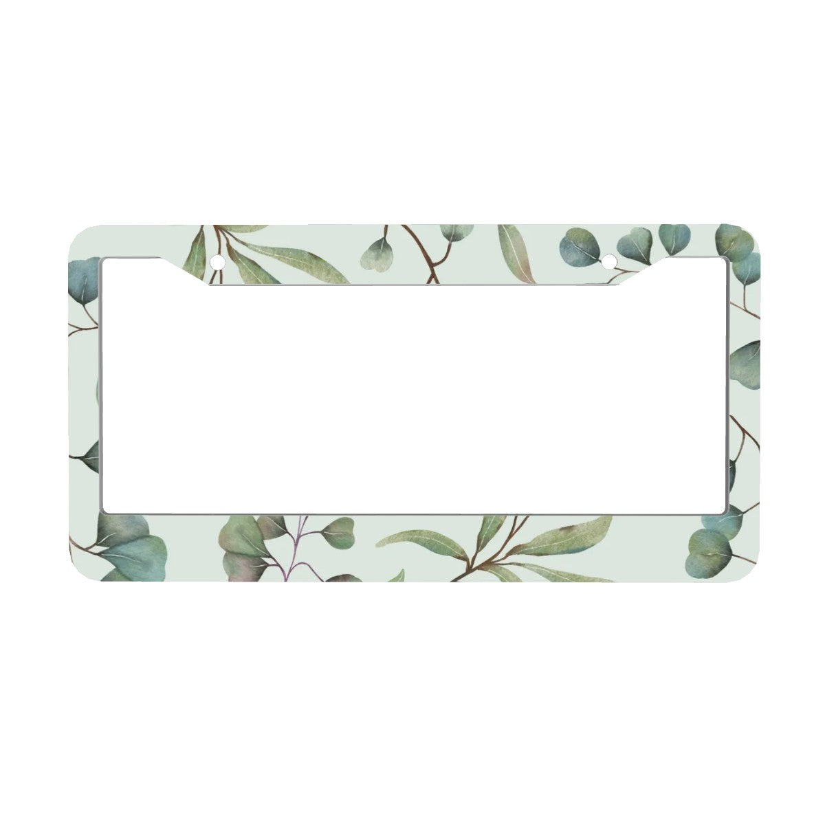 2-Hole Round License Plate Frames 2 pcs
