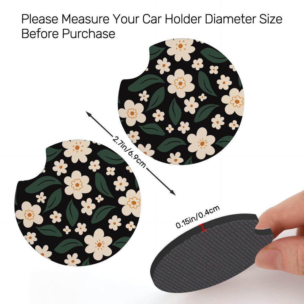 Neoprene Car Coasters 2 pcs