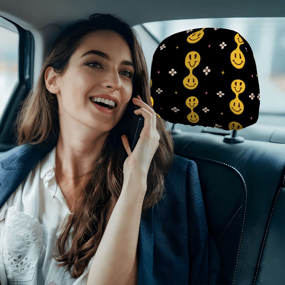 Car Headrest Cover 2pcs