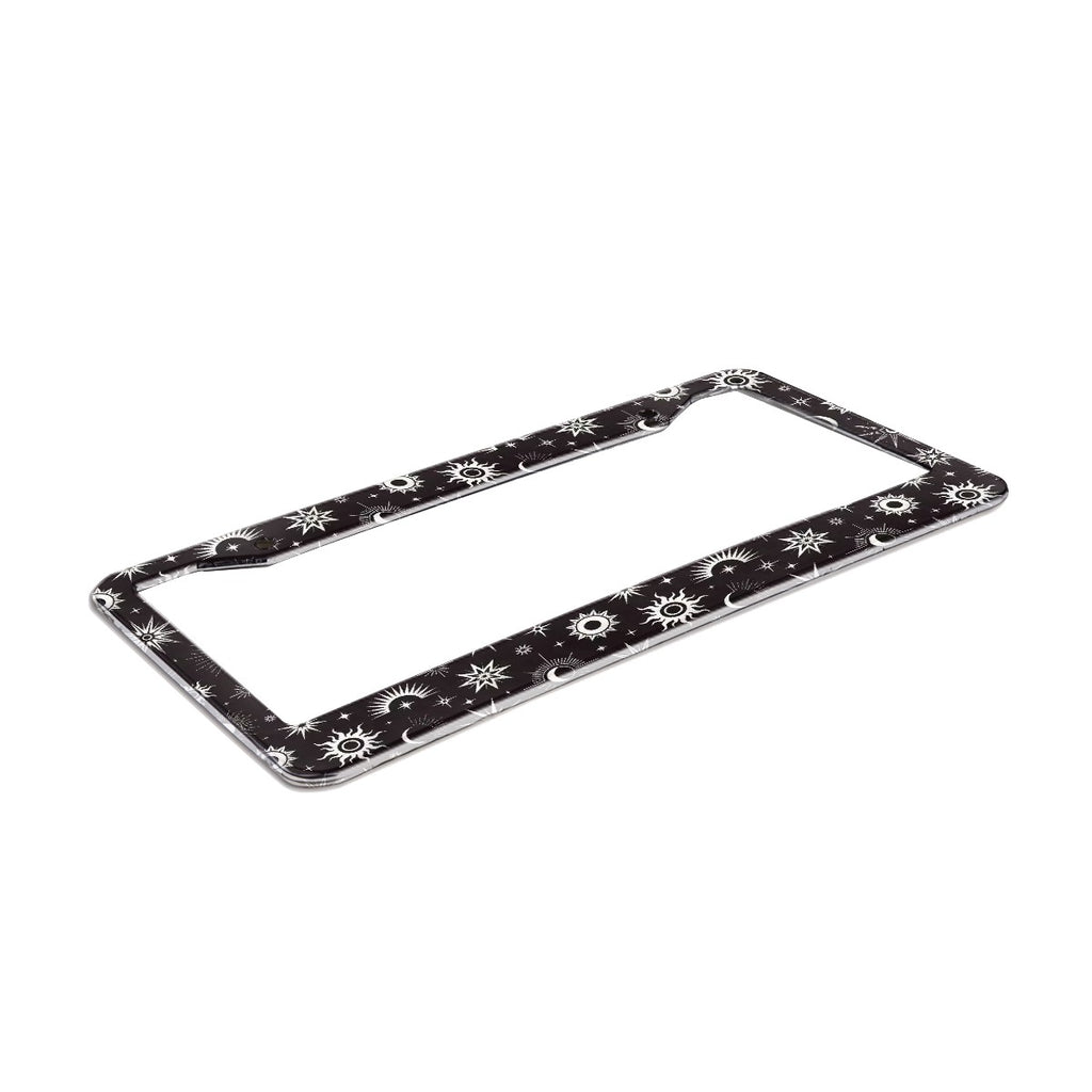 2-Hole Round License Plate Frames 2 pcs