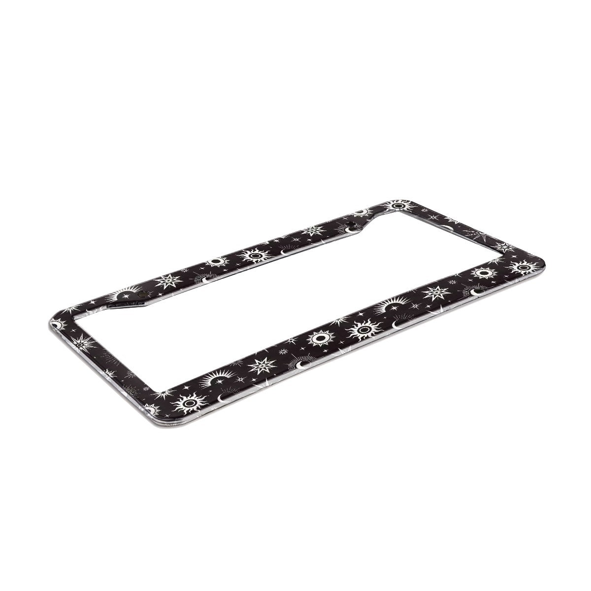 2-Hole Round License Plate Frames 2 pcs