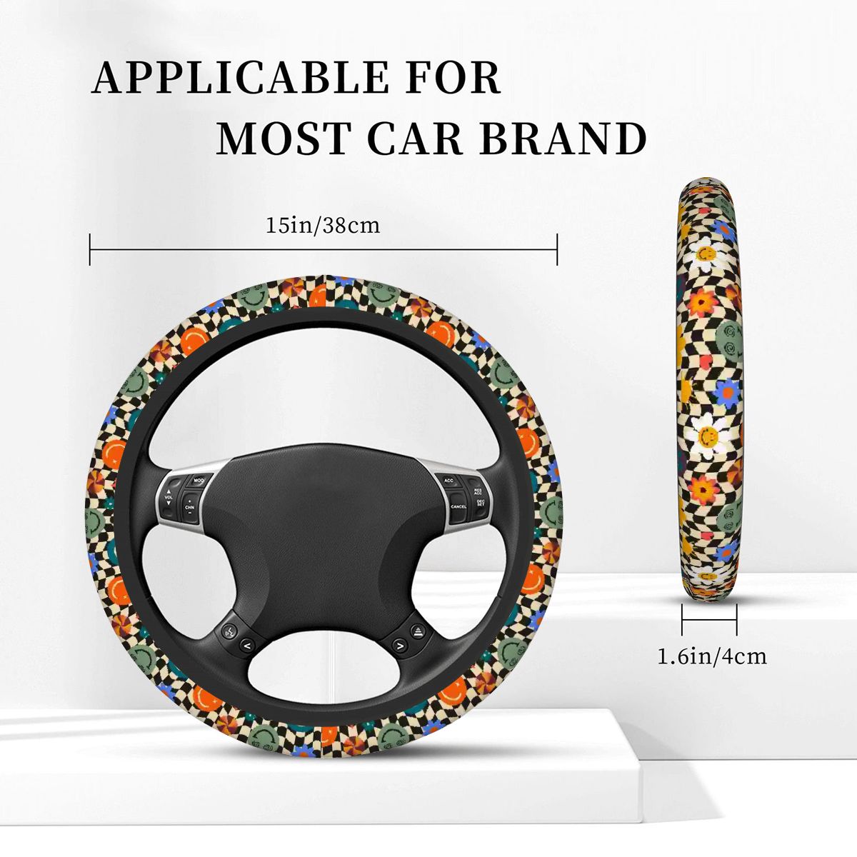 Thickened Elastic Car Steering Wheel Cover