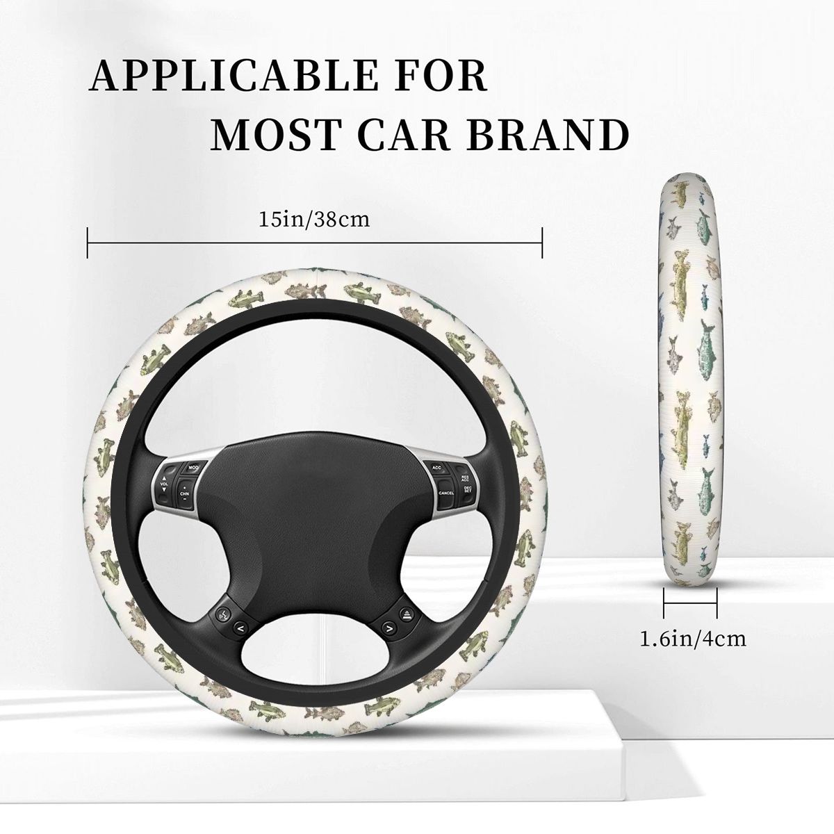 Thickened Elastic Car Steering Wheel Cover